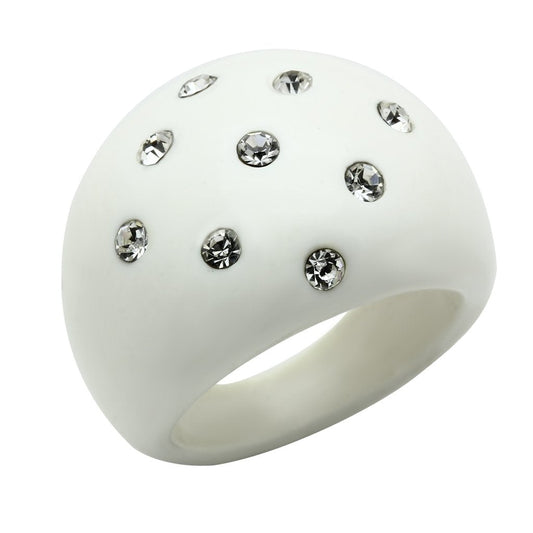 LO2389 -  Resin Ring with Synthetic Synthetic Stone in Multi Color-0