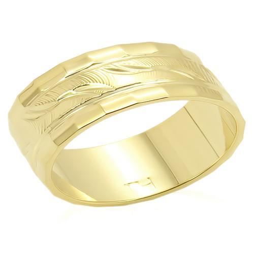 LO983 - Gold Brass Ring with No Stone Alamode