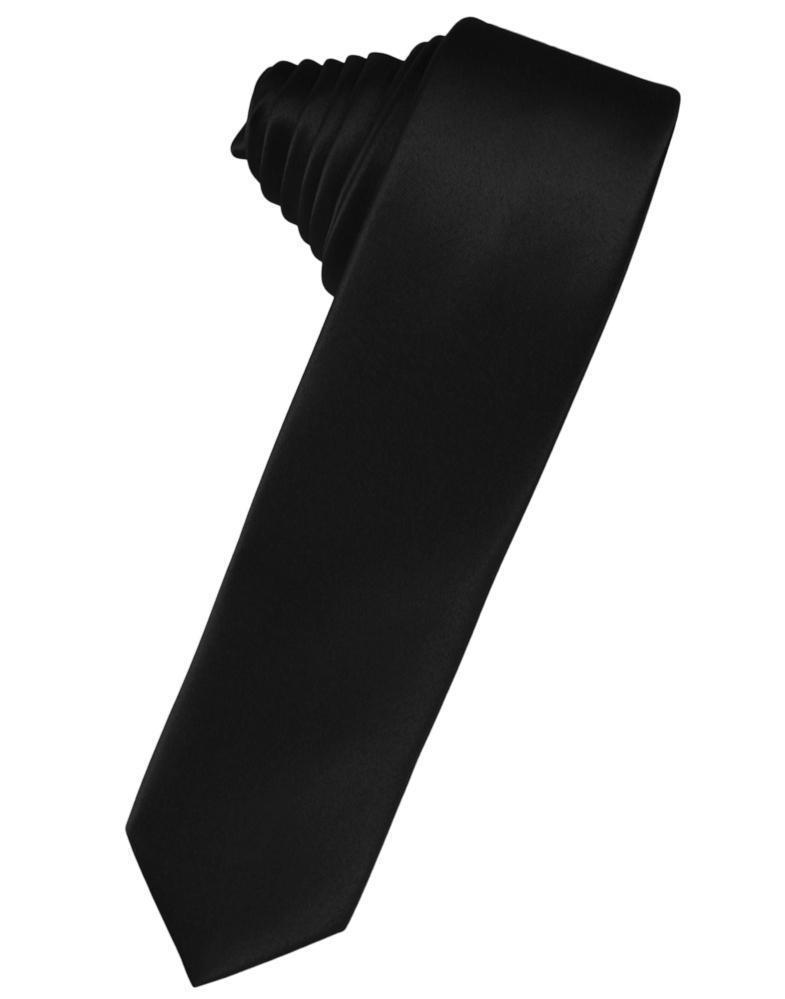 Luxury Satin Skinny Necktie Self Tie-7