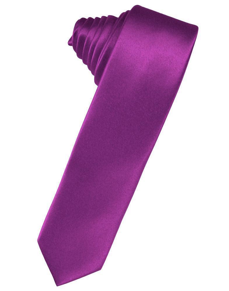 Luxury Satin Skinny Necktie Self Tie-11