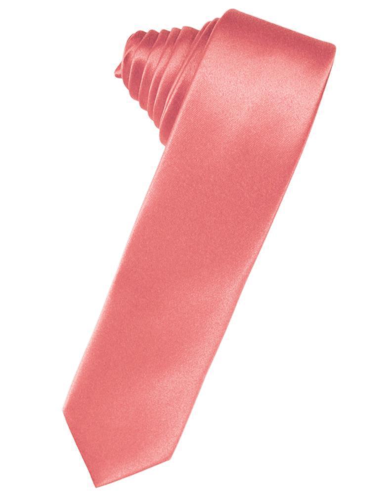 Luxury Satin Skinny Necktie Self Tie-24