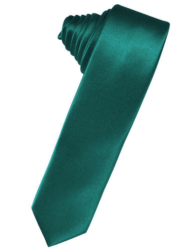 Luxury Satin Skinny Necktie Self Tie-30