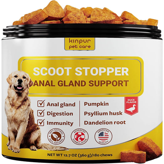 Scoot Stopper Soft Chews   Fiber for Dogs   Dog Anal Gland and Digestion Support Best YouTube Store