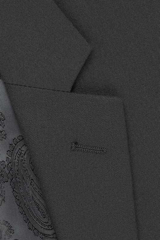 "Madison" Black Suit Jacket Notch (Separates)-1