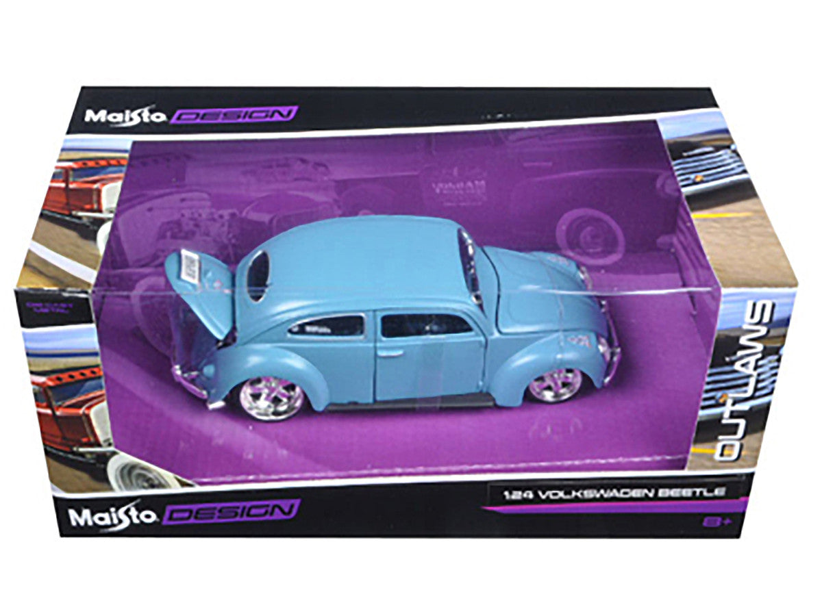Volkswagen Beetle Blue "Outlaws" 1/24 Diecast Model Car by Maisto Maisto