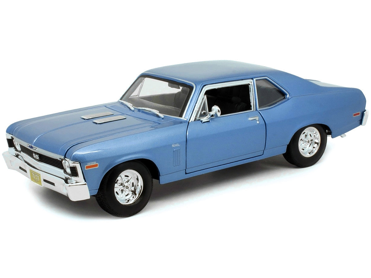 1970 Chevrolet Nova SS Coupe Blue Metallic 1/18 Diecast Model Car by Maisto Maisto