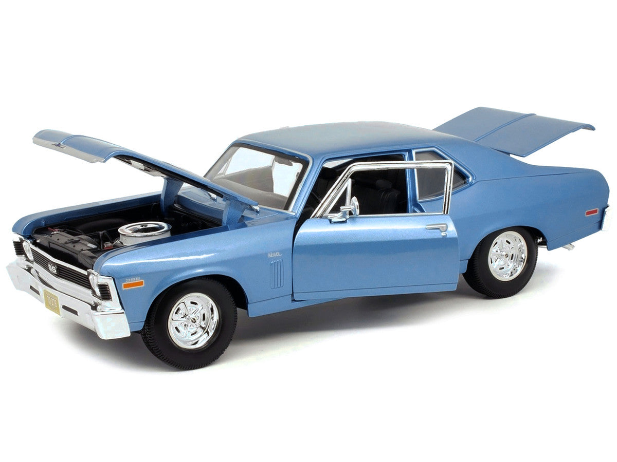 1970 Chevrolet Nova SS Coupe Blue Metallic 1/18 Diecast Model Car by Maisto Maisto