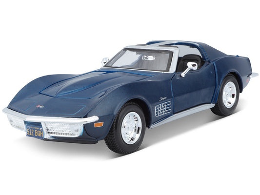 1970 Chevrolet Corvette Blue 1/24 Diecast Model Car by Maisto Maisto