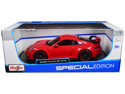 2022 Porsche 911 GT3 Red "Special Edition" 1/18 Diecast Model Car by Maisto Maisto