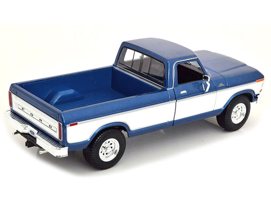 1979 Ford F-150 Ranger Pickup Truck Blue Metallic and Cream "Special Edition" 1/18 Diecast Model Car by Maisto Maisto