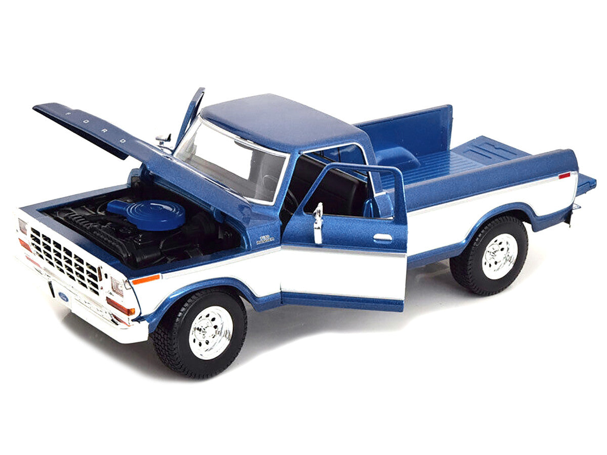 1979 Ford F-150 Ranger Pickup Truck Blue Metallic and Cream "Special Edition" 1/18 Diecast Model Car by Maisto Maisto