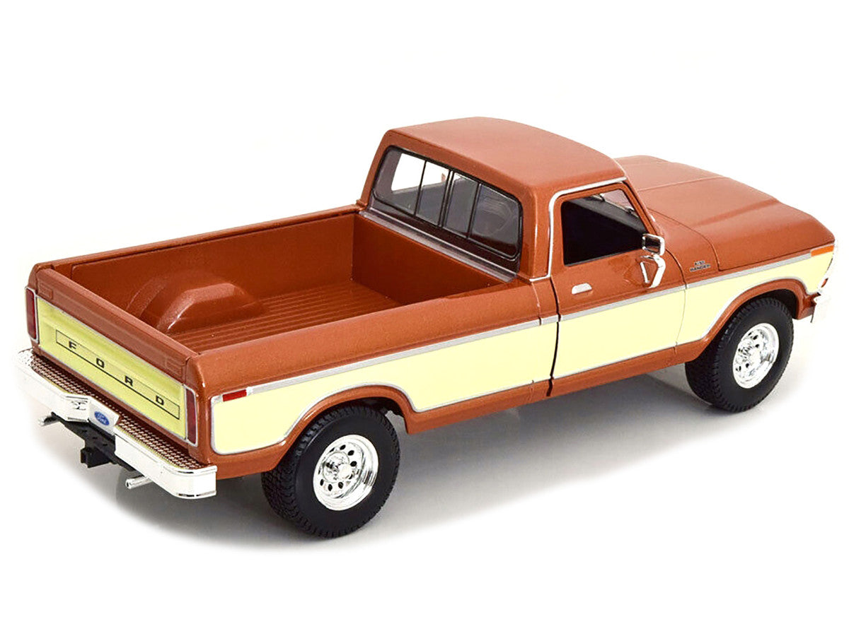 1979 Ford F-150 Ranger Pickup Truck Brown Metallic and Cream "Special Edition" 1/18 Diecast Model Car by Maisto Maisto