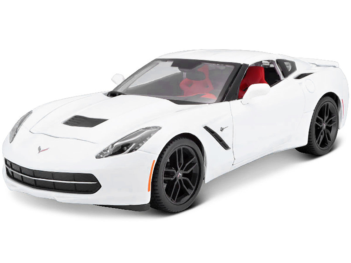2014 Chevrolet Corvette Stingray C7 Z51 White 1/18 Diecast Model Car by Maisto Maisto