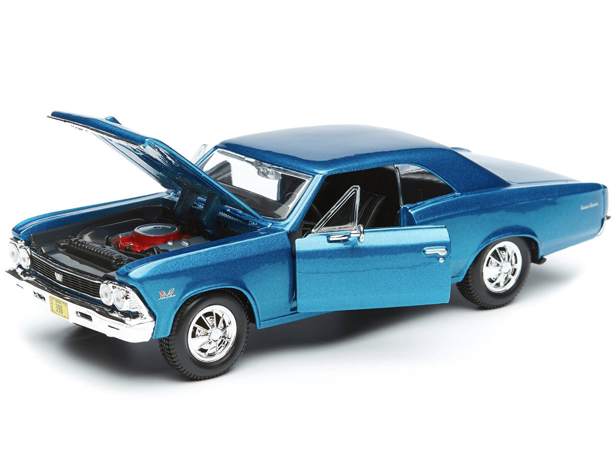 1966 Chevrolet Chevelle SS 396 Blue Metallic 1/24 Diecast Model Car by Maisto Maisto