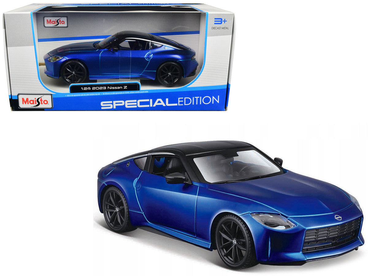 2023 Nissan Z Blue Metallic with Black Top "Special Edition" Series 1/24 Diecast Model Car by Maisto Maisto