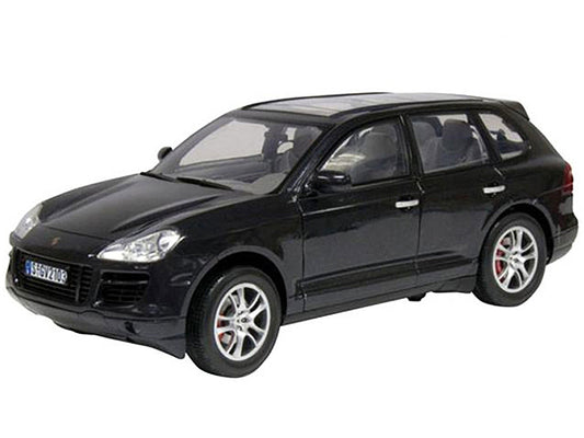 2008 Porsche Cayenne Turbo Metallic Black 1/18 Diecast Model Car by Motormax Motormax