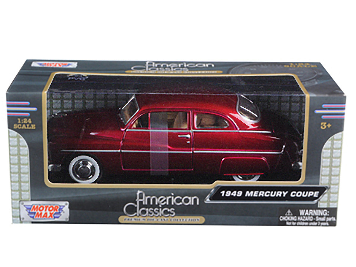 1949 Mercury Red 1/24 Diecast Model Car by Motormax Motormax