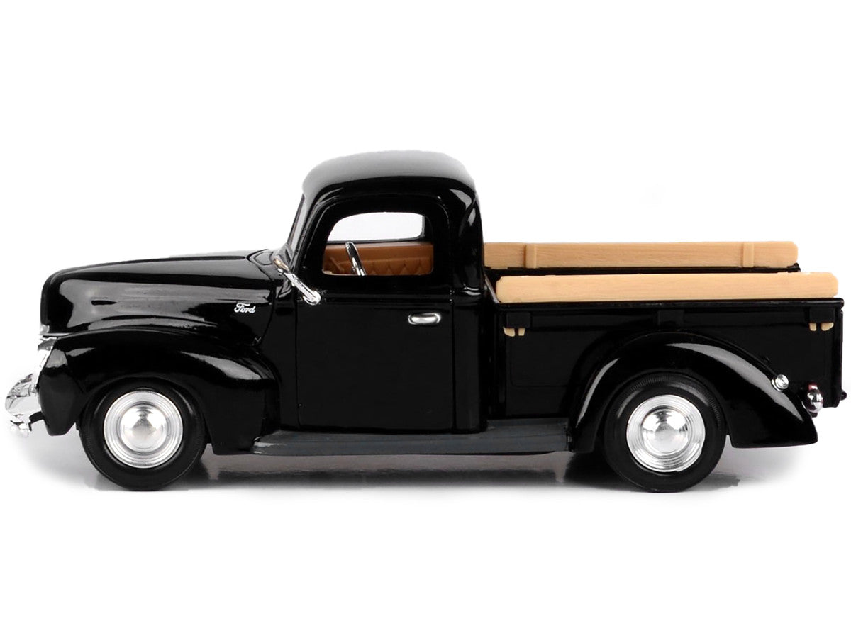 1940 Ford Pickup Truck Black 1/24 Diecast Model Car by Motormax Motormax