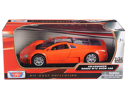 Volkswagen Nardo W12 Orange 1/24 Diecast Car Model by Motormax Motormax