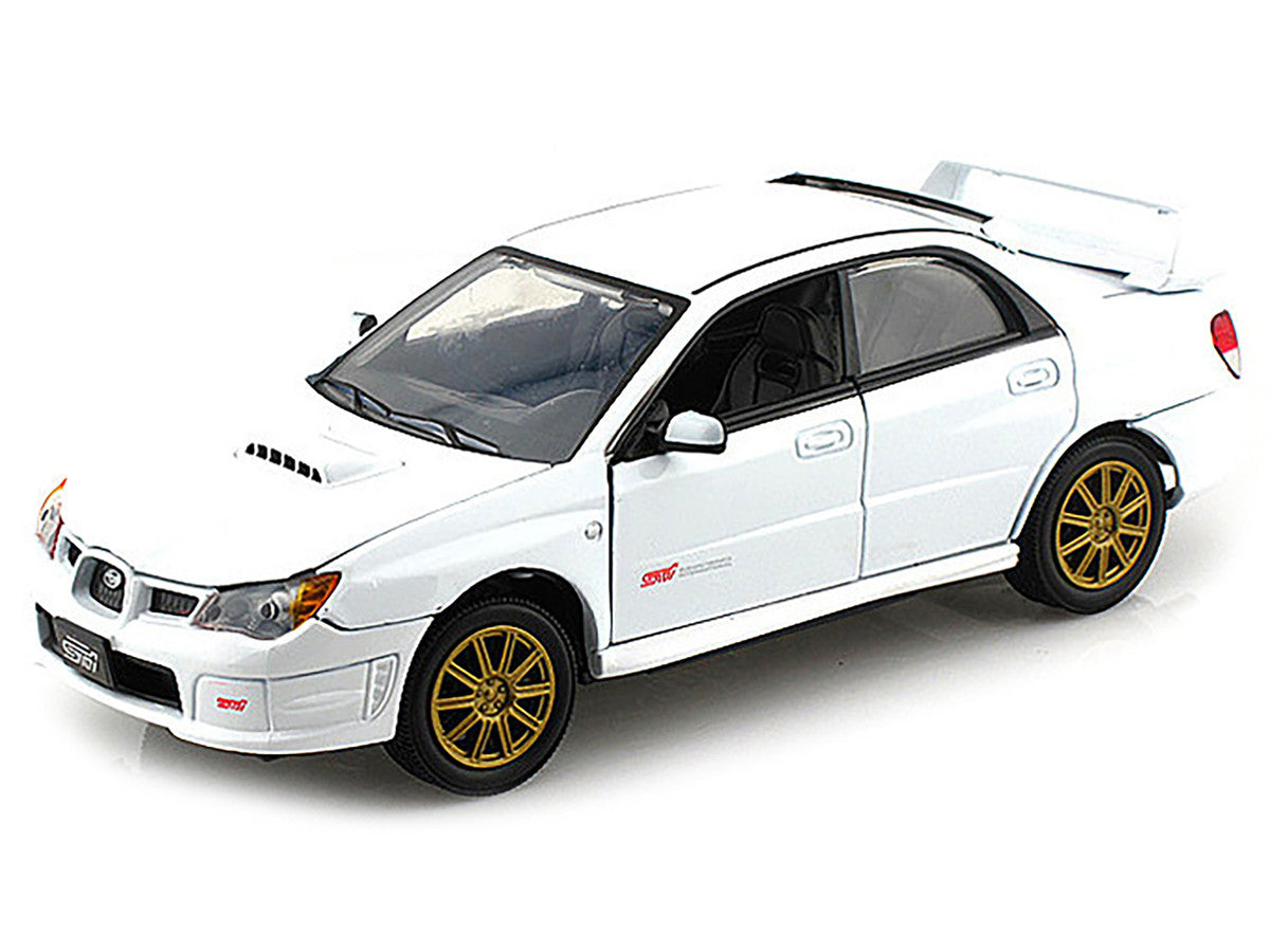 Subaru Impreza WRX STi White 1/24 Diecast Model Car by Motormax-0