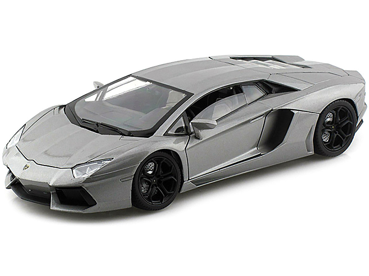 Lamborghini Aventador LP700-4 Gray Metallic 1/18 Diecast Model Car by Motormax Motormax