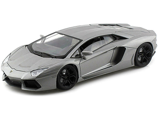 Lamborghini Aventador LP700-4 Gray Metallic 1/18 Diecast Model Car by Motormax Motormax