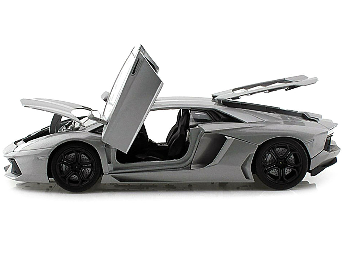 Lamborghini Aventador LP700-4 Gray Metallic 1/18 Diecast Model Car by Motormax Motormax
