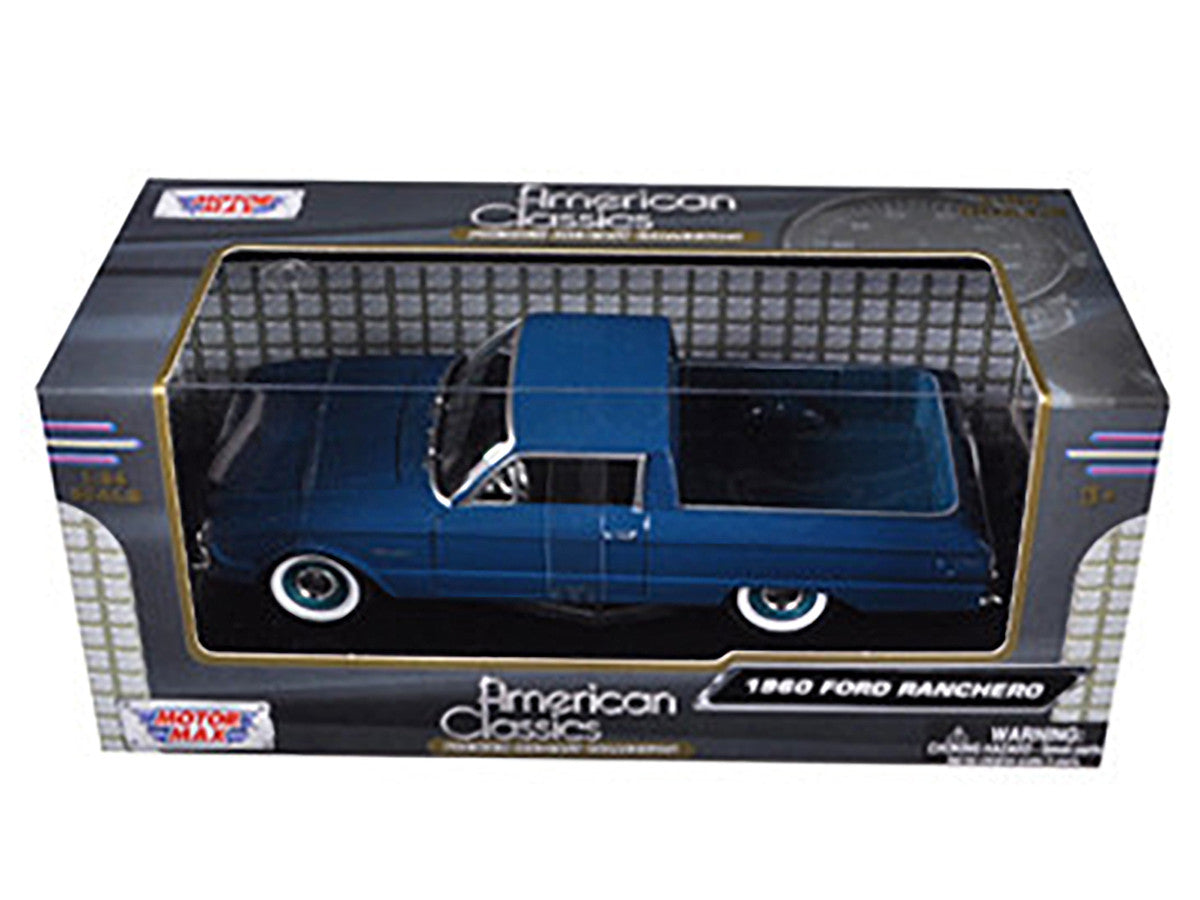 1960 Ford Falcon Ranchero Pickup Blue 1/24 Diecast Model Car by Motormax Motormax