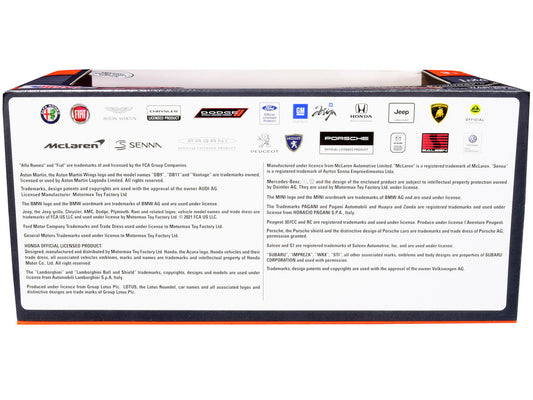 2020 Chevrolet Corvette C8 Stingray Blue with Silver Racing Stripes "Timeless Legends" 1/24 Diecast Model Car by Motormax Motormax