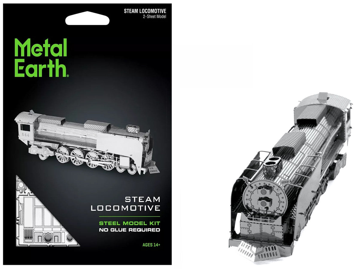Model Kit Steam Locomotive #844 (Moderate Difficulty) Steel Model by Metal Earth-4