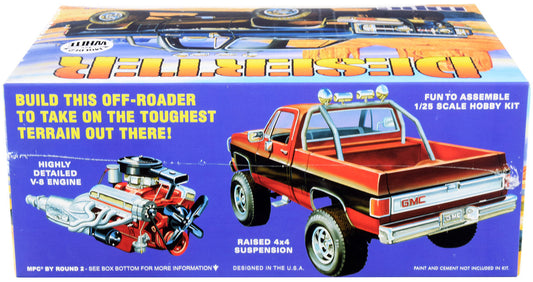 Skill 2 Model Kit 1984 GMC Pickup Truck (Molded in White) "Deserter" 1/25 Scale Model by MPC MPC