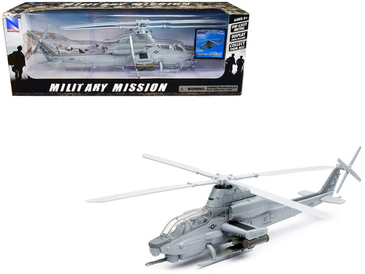 Bell AH-1Z Cobra Helicopter Gray "US Air Force" "Military Mission" Series 1/55 Diecast Model by New Ray New Ray