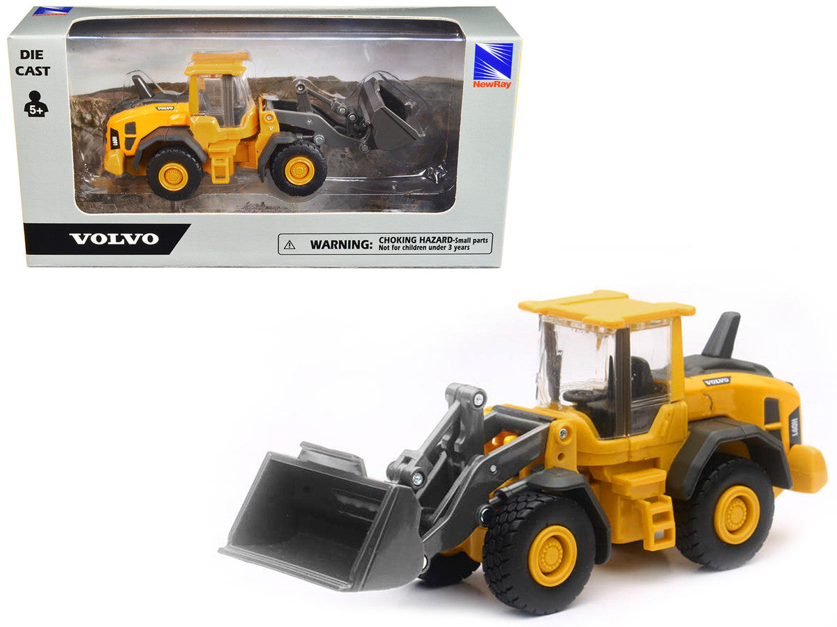 Volvo L60H Wheel Loader Yellow Diecast Model by New Ray New Ray