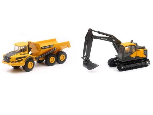 "Volvo Construction Vehicles" Set of 3 pieces Diecast Models by New Ray New Ray