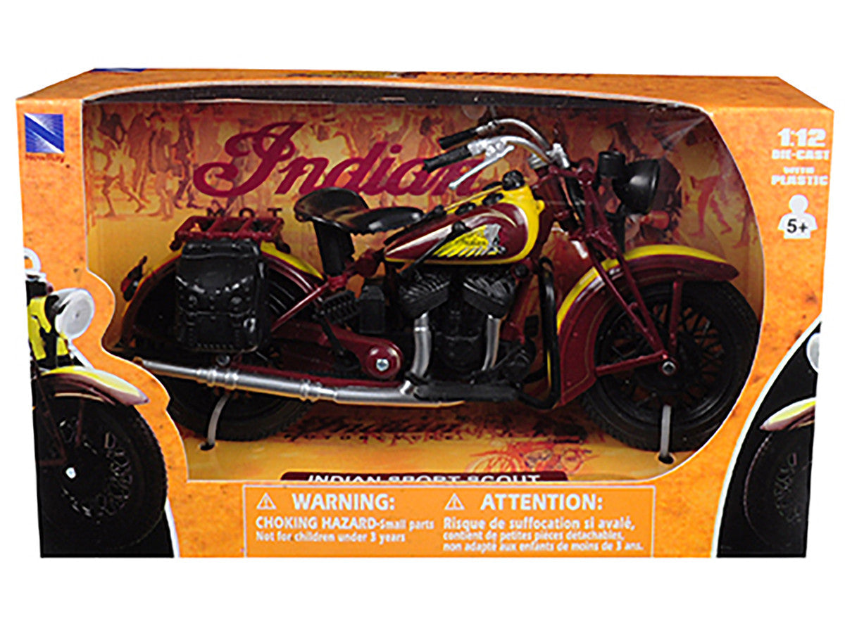 1934 Indian Sport Scout Bike 1/12 Diecast Motorcycle Model by New Ray New Ray