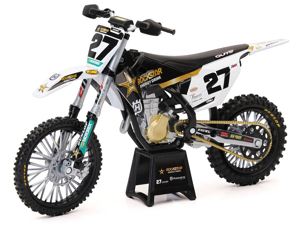 Husqvarna FC450 Motorcycle #27 Malcolm Stewart "Rockstar Energy Drink" 1/12 Diecast Model by New Ray New Ray