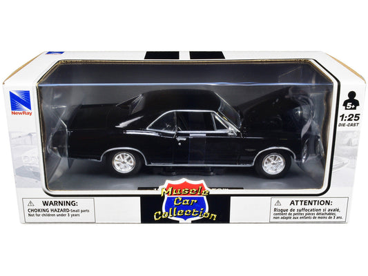 1966 Pontiac GTO Black "Muscle Car Collection" 1/25 Diecast Model Car by New Ray New Ray