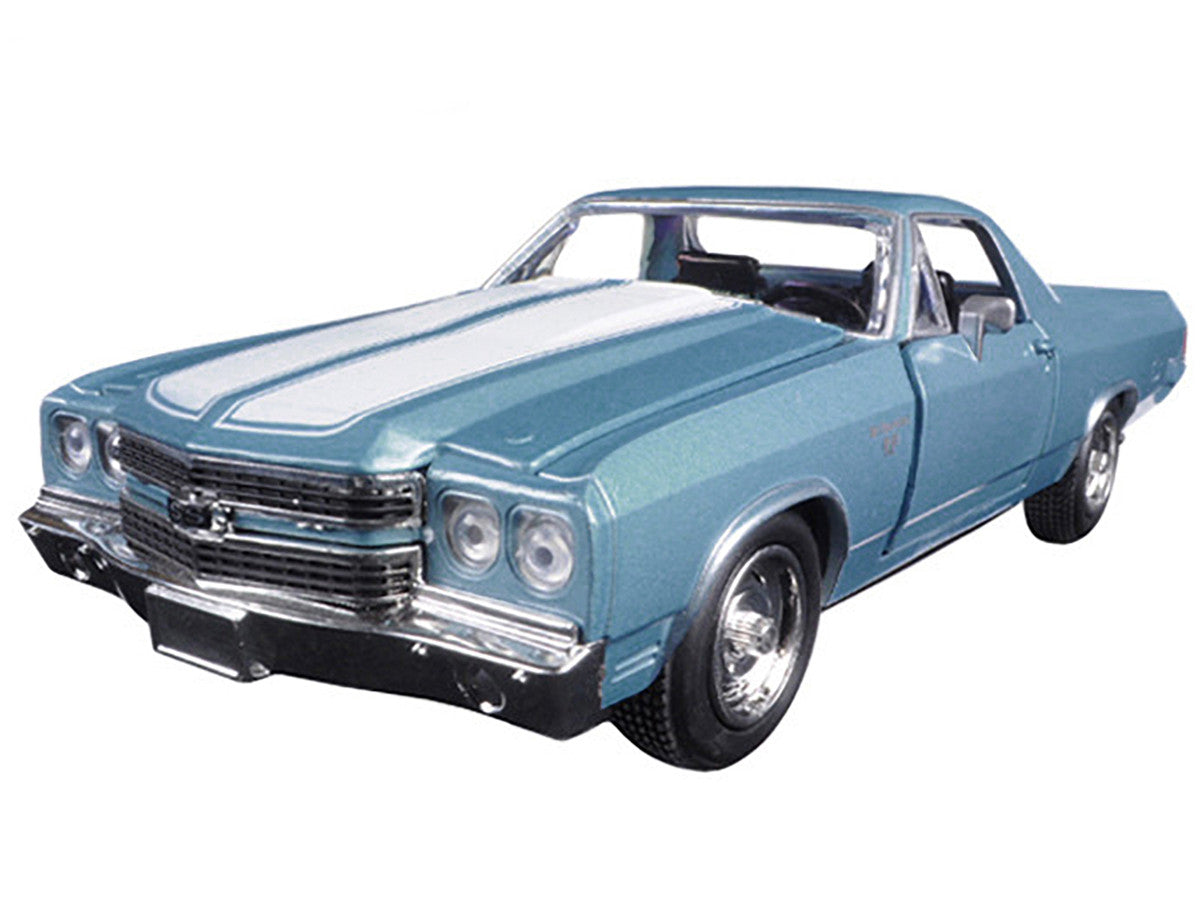 1970 Chevrolet El Camino SS Blue 1/25 Diecast Model Car by New Ray New Ray