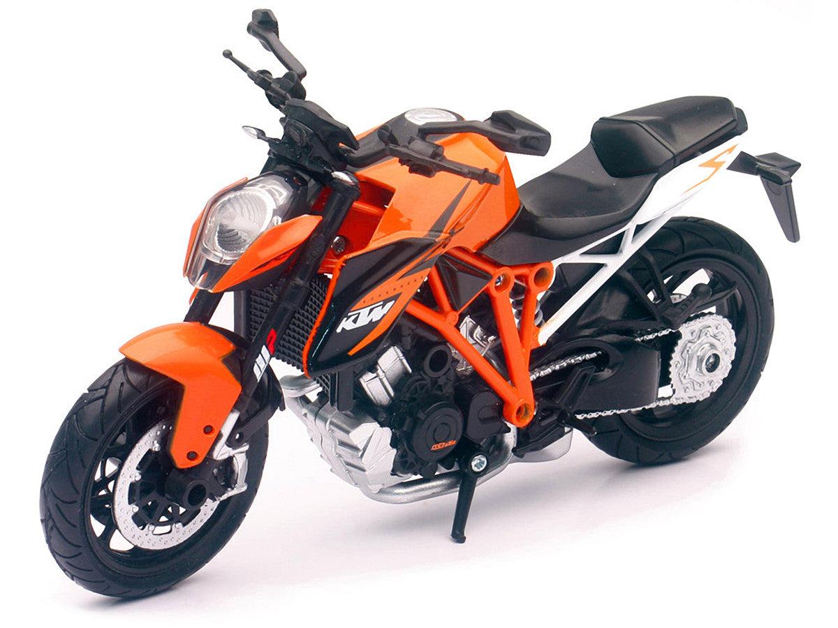 KTM 1290 Super Duke R Motorcycle Orange 1/12 Diecast Model by New Ray-1