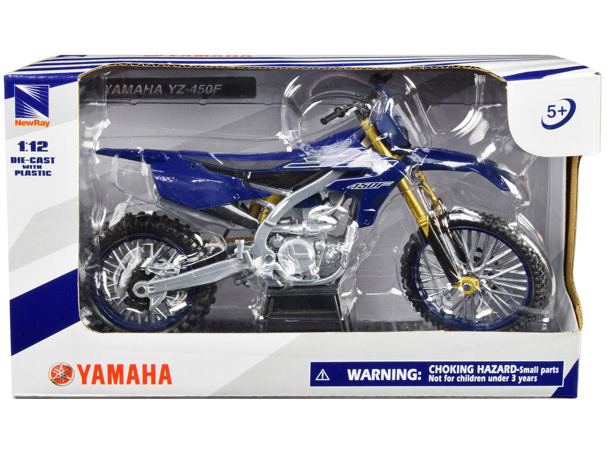 Yamaha YZ-450F Motorcycle Blue 1/12 Diecast Model by New Ray New Ray