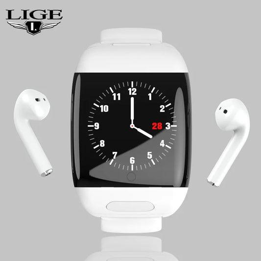 LIGE Sports Smart Watch with Bluetooth Earphones