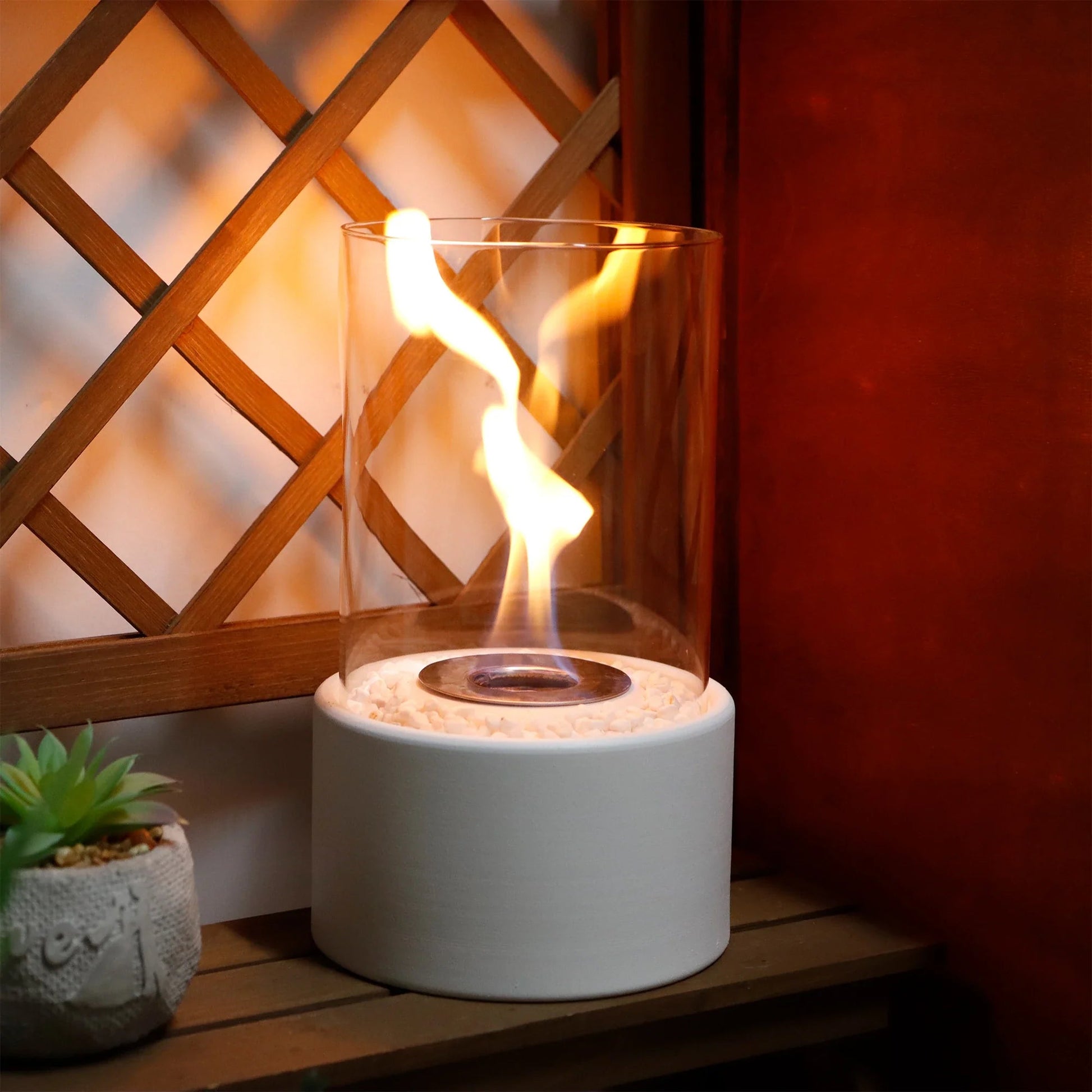 10.5" H Tabletop Fire Bowl Pot Fireplace JHY DESIGN