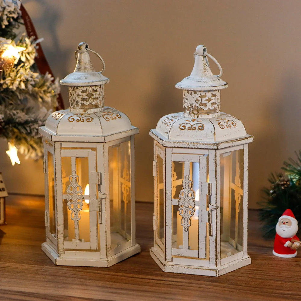 10 inch High Vintage Style Hanging Lantern（Set of 2 ） JHY DESIGN