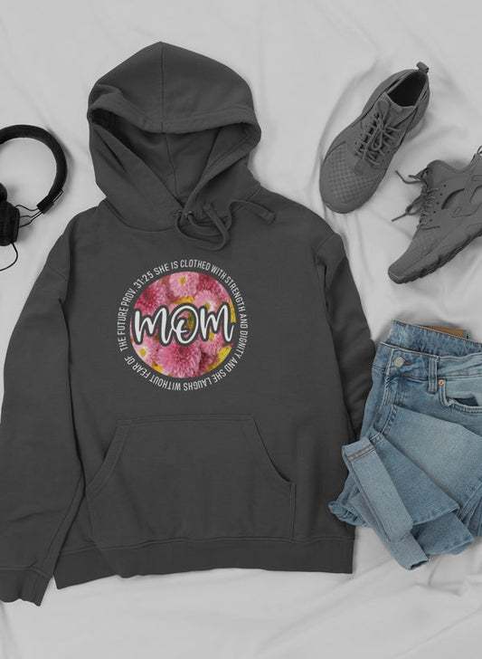 She Is Strong Proverbs Floral Mom Hoodie Merch