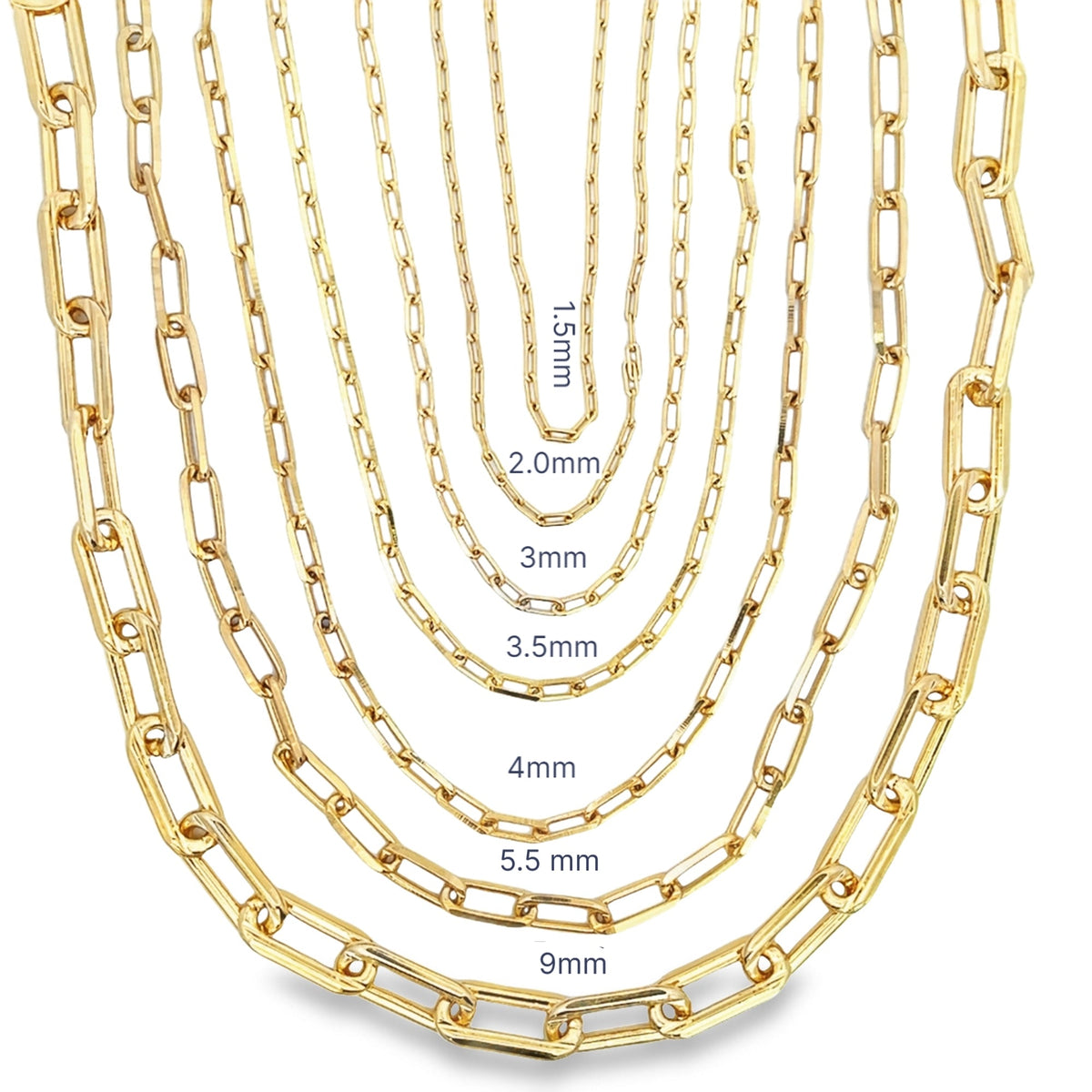Paperclip Chain (F164-F192) MIA Jewelry