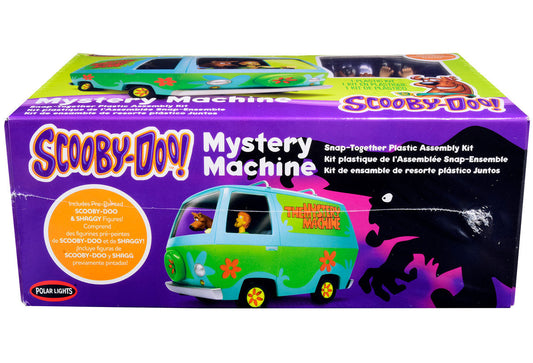 Skill 1 Snap Model Kit The Mystery Machine with Two Figurines (Scooby-Doo and Shaggy) 1/25 Scale Model by Polar Lights Polar Lights