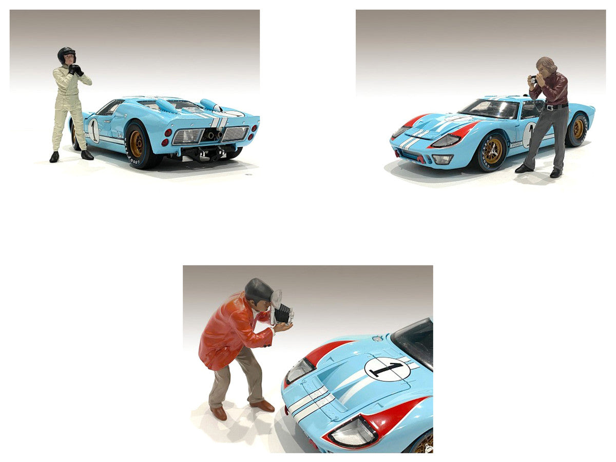 "Race Day 1" 6 piece Figurine Set for 1/18 Scale Models by American Diorama American Diorama