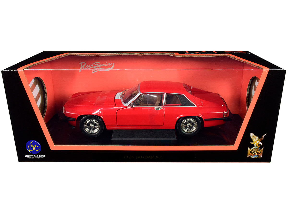 1975 Jaguar XJS Coupe Red 1/18 Diecast Model Car by Road Signature-1