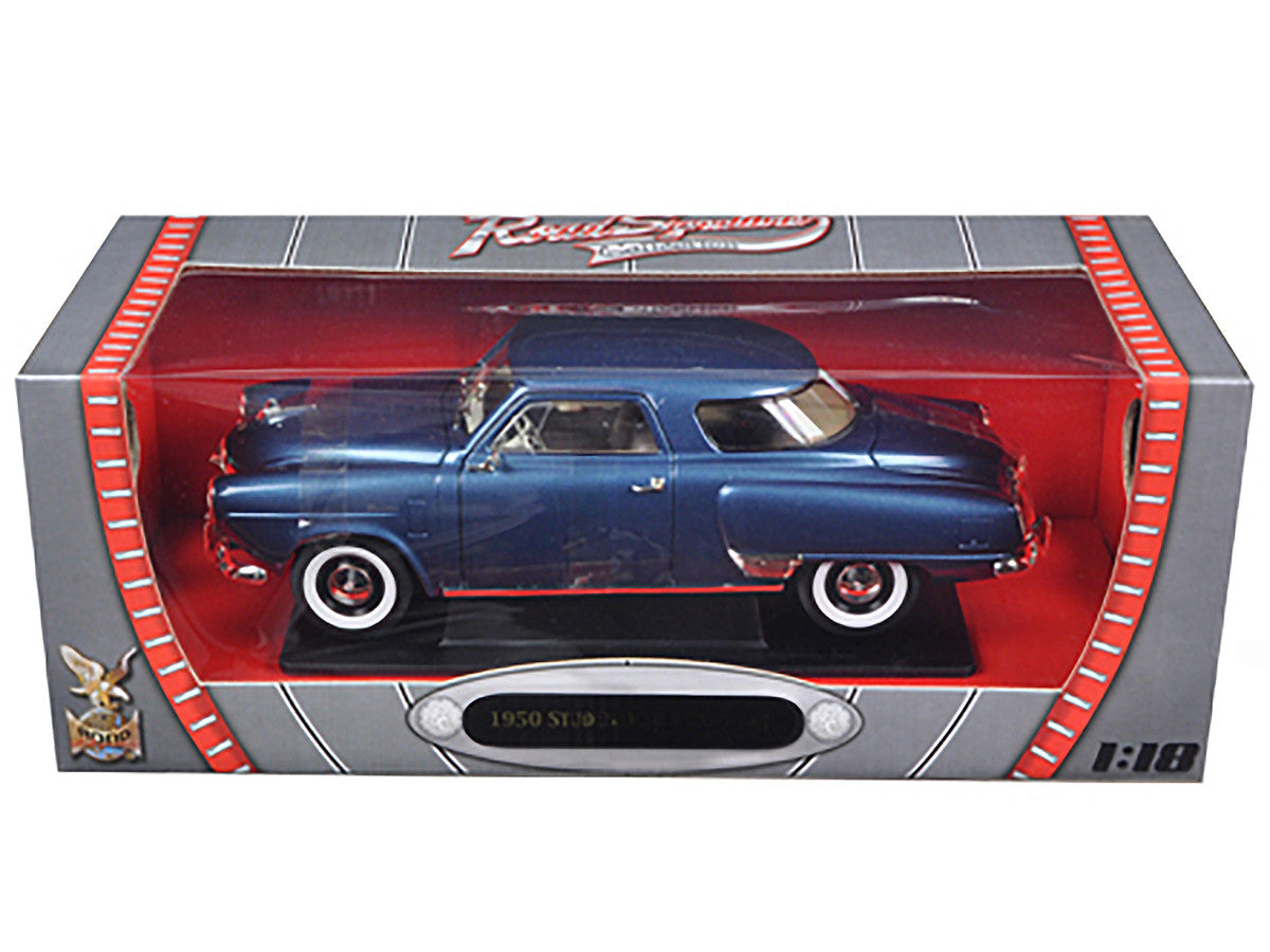 1950 Studebaker Champion Blue Metallic 1/18 Diecast Model Car by Road Signature Road Signature