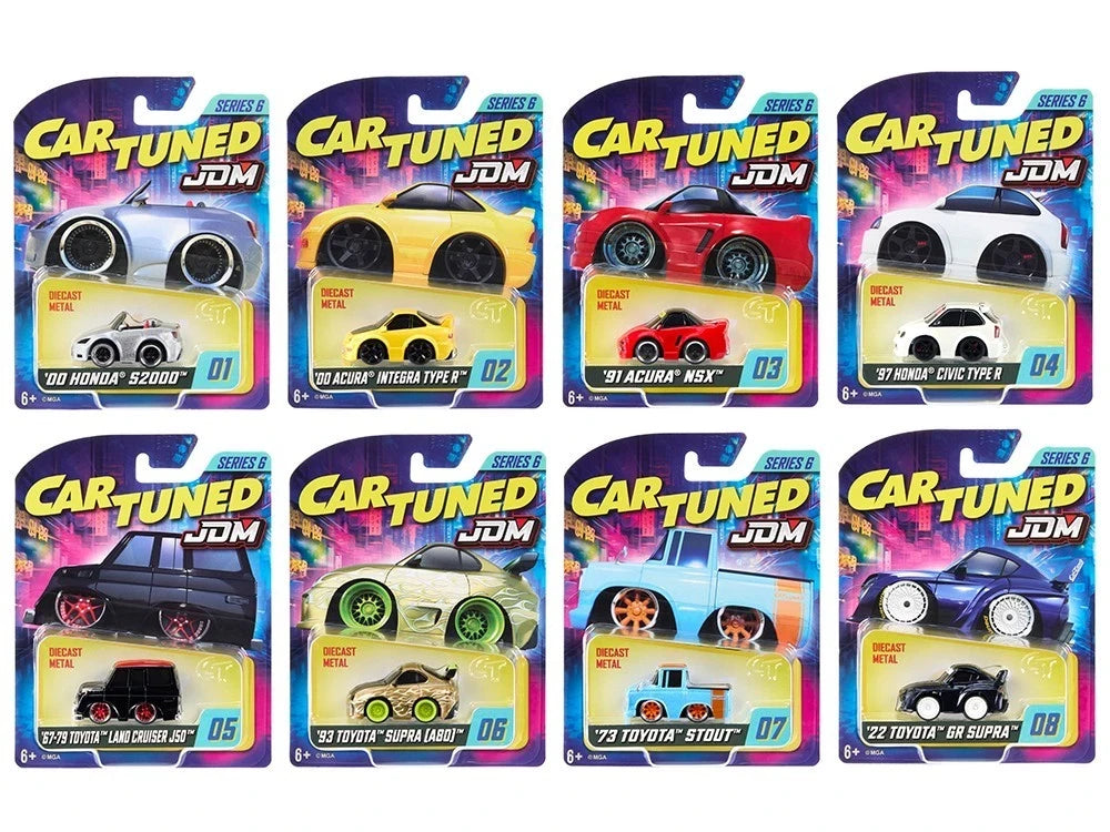 JDM Tuners Series 6 Set of 8 Pieces Diecast Model Cars by CarTuned Car Tuned